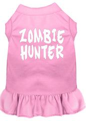 Zombie Hunter Screen Print Dress Light Pink XXXL (20)