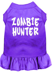 Zombie Hunter Screen Print Dress Purple XXXL (20)