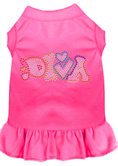 Technicolor Diva Rhinestone Pet Dress Bright Pink XXXL 