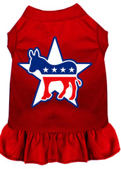 Democrat Screen Print Dress Red XXXL (20)