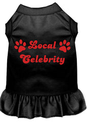 Local Celebrity Screen Print Dress Black XXXL (20)