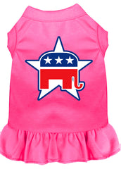 Republican Screen Print Dress Bright Pink XXXL (20)