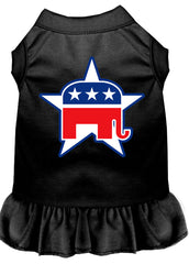 Republican Screen Print Dress Black XXXL (20)