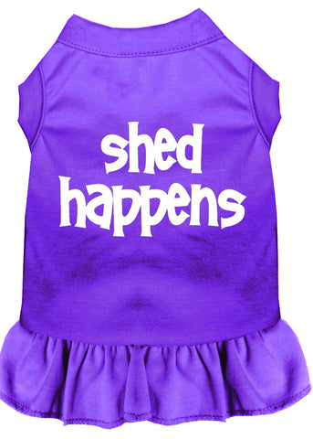 Shed Happens Screen Print Dress Purple XXXL (20)