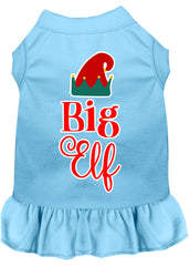 Big Elf Screen Print Dog Dress Baby Blue XXXL