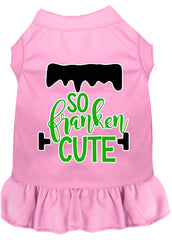 So Franken Cute Screen Print Dog Dress Light Pink XXXL