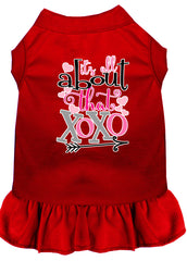 All about the XOXO Screen Print Dog Dress Red XXXL