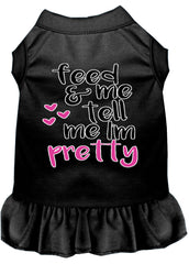 Tell me I'm Pretty Screen Print Dog Dress Black XXXL (20)