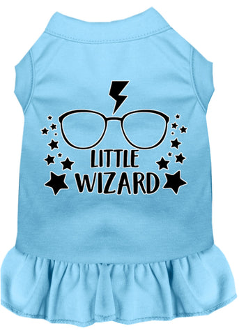 Little Wizard Screen Print Dog Dress Baby Blue XXXL (20)