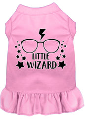 Little Wizard Screen Print Dog Dress Light Pink XXXL (20)