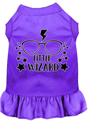 Little Wizard Screen Print Dog Dress Purple XXXL (20)