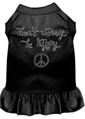 Be Hippy Screen Print Dog Dress Black XXXL (20)