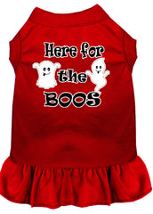 Here for the Boos Screen Print Dog Dress Red XXXL (20)