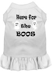 Here for the Boos Screen Print Dog Dress White XXXL (20)