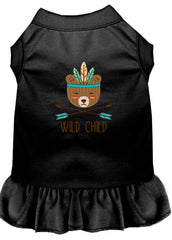 Wild Child Embroidered Dog Dress Black XXXL 