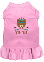 Wild Child Embroidered Dog Dress Light Pink XXXL 