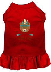 Wild Child Embroidered Dog Dress Red XXXL 