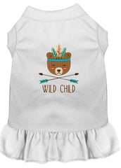 Wild Child Embroidered Dog Dress White XXXL 