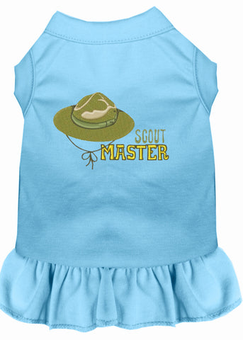 Scout Master Embroidered Dog Dress Baby Blue XXXL 