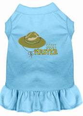 Scout Master Embroidered Dog Dress Baby Blue XXXL 