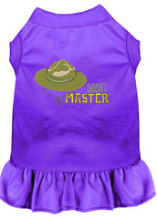 Scout Master Embroidered Dog Dress Purple XXXL 