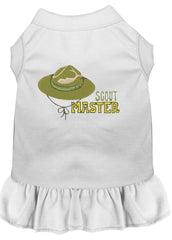 Scout Master Embroidered Dog Dress White XXXL 