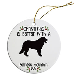 Dog Breed Specific Round Christmas Ornament