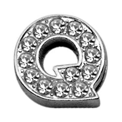 3-8" Clear Bling Letter Sliding Charms A - Z