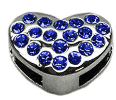 3/8" Slider Puffy Heart Charm