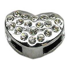 3/8" Slider Puffy Heart Charm