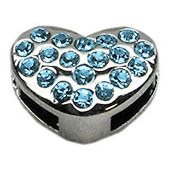 3/8" Slider Puffy Heart Charm