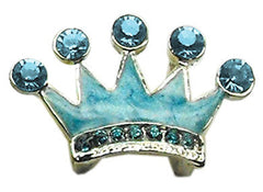 3/8" Slider Enamel Crown Charm