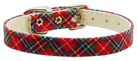 3/8" Plaid Plain Collars