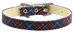 3/8" Plaid Plain Collars