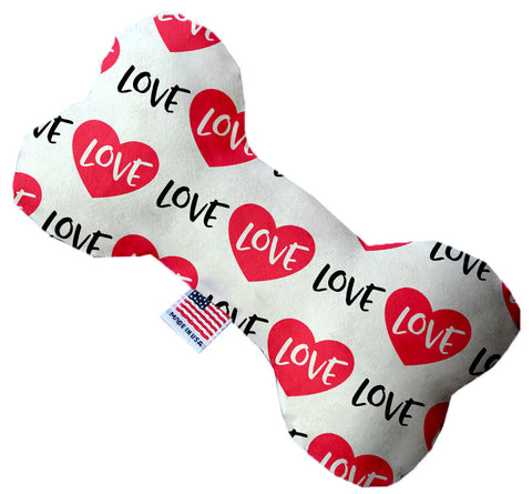 Classic Love Inch Canvas Bone Dog Toy