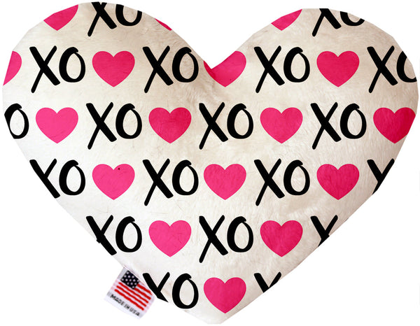 Pink Xoxo Inch Canvas Heart Dog Toy