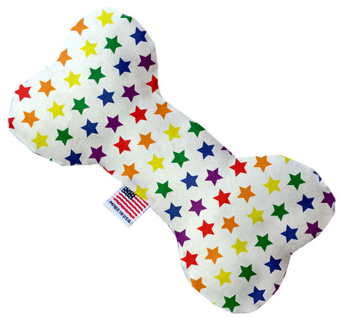 Rainbow Stars Inch Canvas Bone Dog Toy