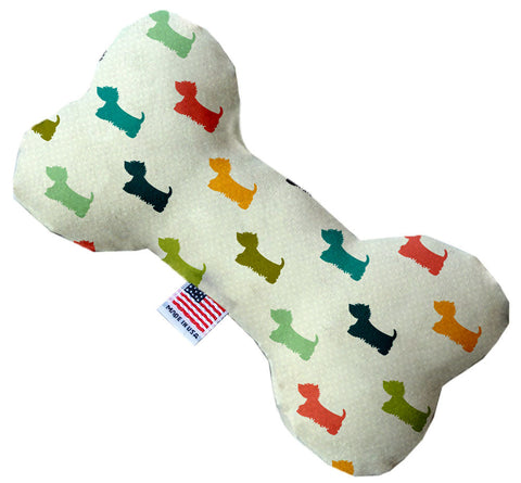 It Is A Westie's World Inch Canvas Bone Dog Toy