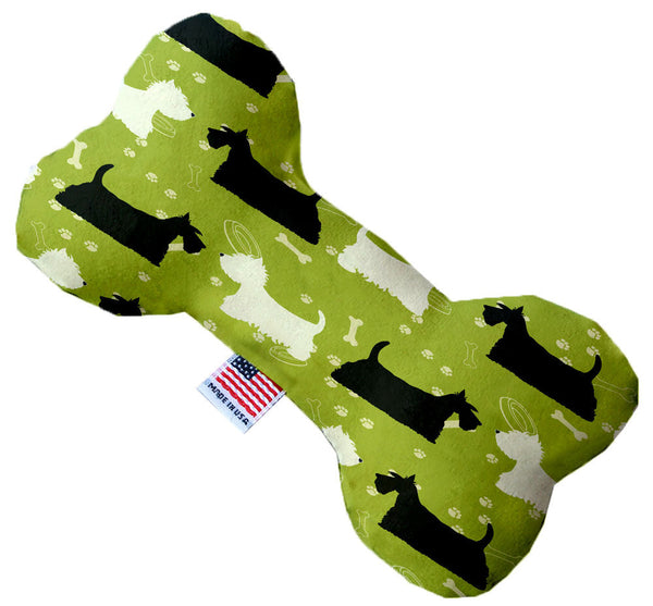 Scottie And Westie Inch Canvas Bone Dog Toy