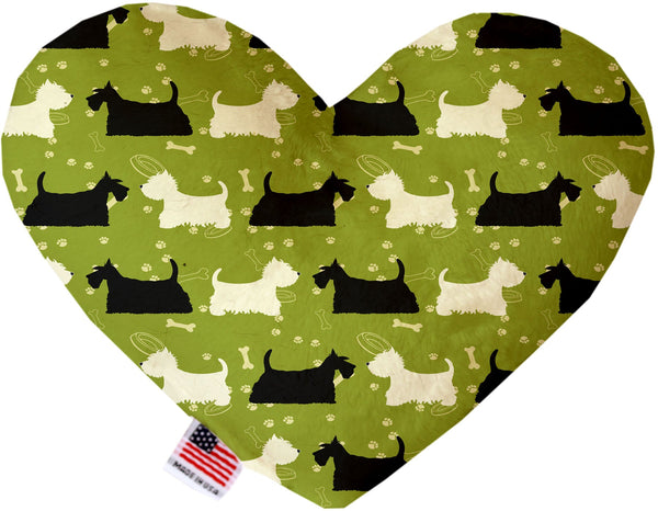 Scottie And Westie Inch Heart Dog Toy