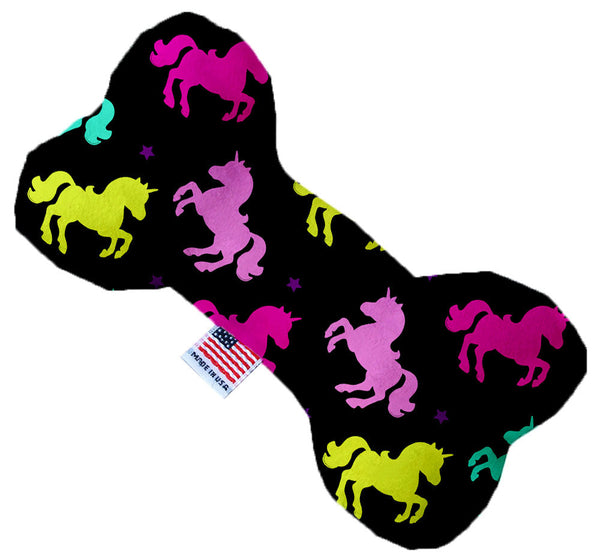 Confetti Unicorns Inch Canvas Bone Dog Toy