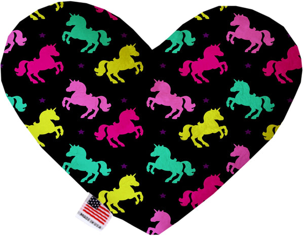 Confetti Unicorns Inch Canvas Heart Dog Toy