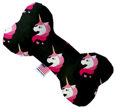 Pretty Pink Unicorns Inch Canvas Bone Dog Toy