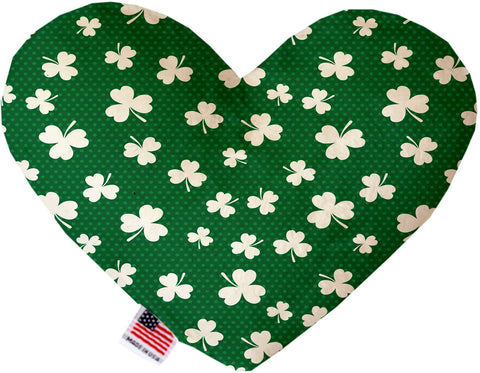 Shamrock Inch Canvas Heart Dog Toy