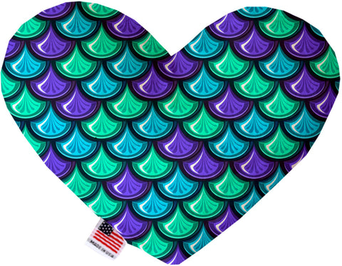 Mermaid Scales Inch Canvas Heart Dog Toy