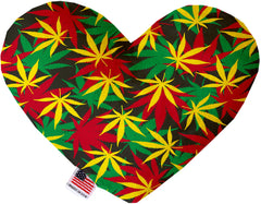 Rasta Mary Jane Inch Canvas Heart Dog Toy