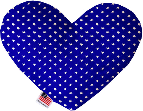 Blue Stars Inch Stuffing Free Heart Dog Toy