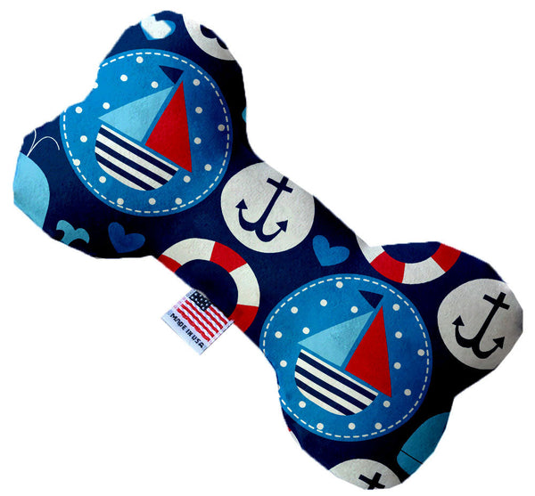 Anchors Away Canvas Bone Dog Toy