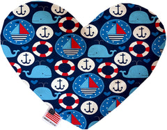 Anchors Away Stuffing Free Heart Dog Toy