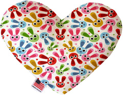 Funny Bunnies Inch Heart Dog Toy